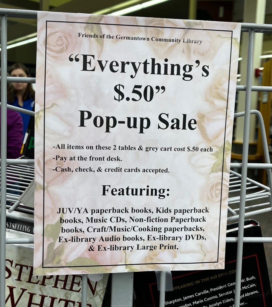 Friends Book Sales Germantown Library Friends